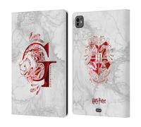 Head Case Designs Étui Portefeuille en Cuir sous Licence Officielle Harry Potter Gryffondor Aguamenti Les Reliques de la Mort IX Compatible avec Apple iPad Pro 11 M4 2024