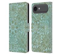 Head Case Designs Étui portefeuille en cuir sous licence officielle LebensArt Damas Patterns 2 compatible avec Apple iPhone 17 Air