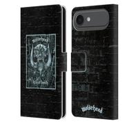 Head Case Designs Étui portefeuille en cuir sous licence officielle Motorhead Kiss of Death compatible avec Apple iPhone 17 Air