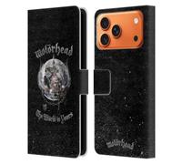 Head Case Designs Étui portefeuille en cuir sous licence officielle Motorhead The World is Yours compatible avec Apple iPhone 17 Pro Max