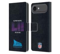Head Case Designs Étui portefeuille en cuir sous licence officielle NFL U.S. Bank Stadium 3 2018 Super Bowl Lii compatible avec Apple iPhone 17 Air