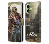 Head Case Designs Étui portefeuille en cuir sous licence officielle pour Honor Berserker Personnages Compatible avec Apple iPhone 17