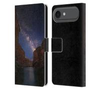 Head Case Designs Étui portefeuille en cuir sous licence officielle Royce Bair Grand Canyon Nightscapes compatible avec Apple iPhone 17 Air