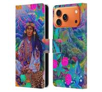 Head Case Designs Étui portefeuille en cuir sous licence officielle Shambhala Light Visionary Art Floral Visions Ethereal Graphics Compatible avec Apple iPhone 17 Pro Max