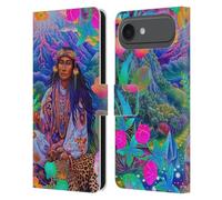 Head Case Designs Étui portefeuille en cuir sous licence officielle Shambhala Light Visionary Art Floral Visions Ethereal Graphics Compatible avec Apple iPhone 17 Air