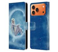 Head Case Designs Étui portefeuille en cuir sous licence officielle Tiffany Tito Toland-Scott Bleu Winter Fantasy Art Compatible avec Apple iPhone 17 Pro Max