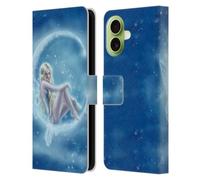 Head Case Designs Étui portefeuille en cuir sous licence officielle Tiffany Tito Toland-Scott Bleu Winter Fantasy Art Compatible avec Apple iPhone 17