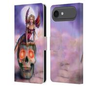 Head Case Designs Étui portefeuille en cuir sous licence officielle Tiffany Tito Toland-Scott Death Fantasy Art compatible avec Apple iPhone 17 Air