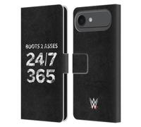 Head Case Designs Étui portefeuille en cuir sous licence officielle WWE 24/7/365 The Rock compatible avec Apple iPhone 17 Air