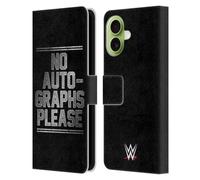 Head Case Designs Étui portefeuille en cuir sous licence officielle WWE The Miz No Autographs Please Superstars 6 compatible avec Apple iPhone 17