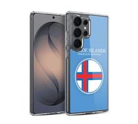 Head Case Designs Flag of Faroe Islands Merkið Drapeau avec Armes Coque en Gel [Protection de Qualité Militaire] Compatible avec Samsung Galaxy S26 Ultra
