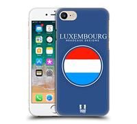 Head Case Designs Flag of Luxembourg Lëtzebuerger Drapeaux - Set 2 Coque Dure pour l'arrière Compatible avec Apple iPhone 7/8 / SE 2020 & 2022