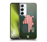 Head Case Designs Flag of The United States of America USA Cartes Et Drapeaux Coque Dure pour l'arrière Compatible avec Samsung Galaxy A55 5G