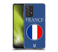 Head Case Designs France French français Flag Drapeau avec Armes Coque en Gel [Protection de Qualité Militaire] Compatible avec Galaxy A52 / A52s / 5G (2021)