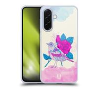 Head Case Designs Fuchsia Las Flores Y Aves Coque en Gel [Protection de Qualité Militaire] Compatible avec Samsung Galaxy A36 5G