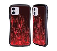 Head Case Designs Fureur Rouge Flammes de Bolide Coque Hybride Compatible avec Apple iPhone 11