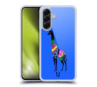 Head Case Designs Girafe Silhouettes Animales Au Néon Coque en Gel [Protection de Qualité Militaire] Compatible avec Samsung Galaxy A56 5G