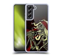 Head Case Designs Grondement Crâne Rock Coque en Gel [Protection de Qualité Militaire] Compatible avec Samsung Galaxy S21 FE 5G Et Compatible avec MagSafe