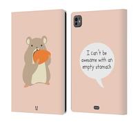 Head Case Designs Hamster Stupéfiant Petites Doses D'Absurdités Et Incohérence Étui Portefeuille en Cuir Compatible avec Apple iPad Pro 11 M4 2024