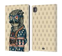 Head Case Designs Hibou Animaux À La Mode Étui Portefeuille en Cuir Compatible avec Apple iPad Pro 11 M4 2024