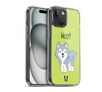 Head Case Designs Husky Chiots Heureux Coque en Gel [Protection de Qualité Militaire] Compatible avec Apple iPhone 15 Et Compatible avec MagSafe
