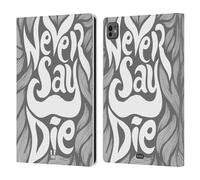 Head Case Designs Il Ne Faut Jamais S'avouer Vaincu Remettez La Typographie Dessinée Étui Portefeuille en Cuir Compatible avec Apple iPad Pro 11 M4 2024