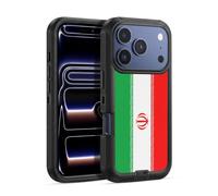 Head Case Designs Iran Drapeaux du Monde Football Étui Antichoc Ultra-Blindé Compatible avec Apple iPhone 17 Pro