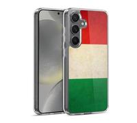 Head Case Designs Italy Italian Italia Drapeaux Vintage Coque en Gel [Protection de Qualité Militaire] Compatible avec Samsung Galaxy S24 5G Et Compatible avec MagSafe