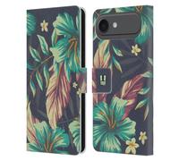 Head Case Designs Jungle Imprimées Tropicaux Étui Portefeuille en Cuir Compatible avec Apple iPhone 17 Air