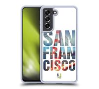 Head Case Designs Le Golden Gate Bridge San Francisco USA Instantanés de La Ville Coque en Gel [Protection de Qualité Militaire] Compatible avec Samsung Galaxy S21 FE 5G Et Compatible avec MagSafe