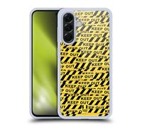 Head Case Designs Ligne Keep Out Line Ruban de Signalisation Coque en Gel [Protection de Qualité Militaire] Compatible avec Samsung Galaxy A56 5G