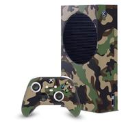 Head Case Designs Marron Et Verte Camo Camouflage Enveloppement De Console De Jeu Et Skins Pour Manette De Jeu Ensemble compatible avec Xbox Series S Console & Controller Bundle
