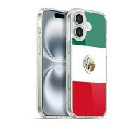Head Case Designs Mexique Drapeaux Mondiaux Groupe 1 Coque en Gel [Protection de Qualité Militaire] Compatible avec Apple iPhone 16 Plus Et Compatible avec MagSafe