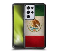Head Case Designs Mexique Mexicain Drapeaux de Pays Grunge Étui Antichoc Ultra-Blindé Compatible avec Samsung Galaxy S21 Ultra 5G