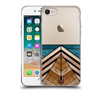 Head Case Designs Miroir Collection en Bois Décorative Coque en Gel [Protection de Qualité Militaire] Compatible avec Apple iPhone 7/8 / SE 2020 & 2022 Et Compatible avec MagSafe