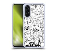 Head Case Designs Monstres Et Aliens Griffonage en Abondance Coque en Gel [Protection de Qualité Militaire] Compatible avec Samsung Galaxy A56 5G