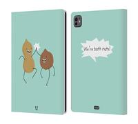 Head Case Designs Noix Petites Doses D'Absurdités Et Incohérence Étui Portefeuille en Cuir Compatible avec Apple iPad Pro 11 M4 2024