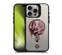 Head Case Designs Officielle Anne Stokes Dragon Gothic Guardian Mixed Fantasy Art Black Shockproof Bumper Case [Military Grade] Compatible with Apple iPhone 15 Pro Max and with MagSafe
