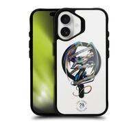 Head Case Designs Officielle Anne Stokes Dragon Survive The Reality Mixed Fantasy Art Black Shockproof Bumper Case [Military Grade] Compatible with Apple iPhone 16 and with MagSafe