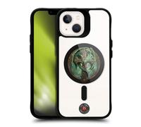 Head Case Designs Officielle Anne Stokes Dragon Woodland Guardian Mixed Fantasy Art Black Shockproof Bumper Case [Military Grade] Compatible with Apple iPhone 13 and with MagSafe