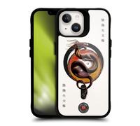 Head Case Designs Officielle Anne Stokes Dragon Yin Yang Protector Mixed Fantasy Art Black Shockproof Bumper Case [Military Grade] Compatible with Apple iPhone 14 and with MagSafe