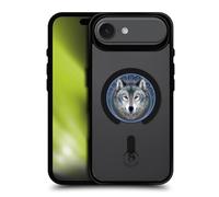 Head Case Designs Officielle Anne Stokes Tête de Loup Art Fantastique Mixte Black Shockproof Bumper Case [Military Grade] Compatible with Apple iPhone 17 Air and with MagSafe