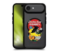 Head Case Designs Officielle Batman DC Comics First Appearance 1939 Logos and Comics Coque Pare-Chocs Noire Antichoc [Niveau Militaire] Compatible avec Apple iPhone 17 Air et Compatible avec MagSafe