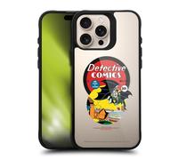 Head Case Designs Officielle Batman DC Comics First Appearance 1939 Logos and Comics Coque Pare-Chocs Noire Antichoc [Niveau Militaire] Compatible avec Apple iPhone 16 Pro Max et avec MagSafe