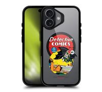 Head Case Designs Officielle Batman DC Comics First Appearance 1939 Logos and Comics Coque Pare-Chocs Noire Antichoc [Niveau Militaire] Compatible avec Apple iPhone 17 et Compatible avec MagSafe