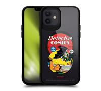Head Case Designs Officielle Batman DC Comics First Appearance 1939 Logos and Comics Coque Pare-Chocs Noire Antichoc [Niveau Militaire] Compatible avec iPhone 12 / iPhone 12 Pro et avec MagSafe