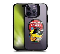 Head Case Designs Officielle Batman DC Comics First Appearance 1939 Logos and Comics Coque Pare-Chocs Noire Antichoc [Niveau Militaire] Compatible avec iPhone 14 Pro Max et Compatible avec MagSafe