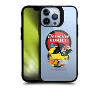 Head Case Designs Officielle Batman DC Comics First Appearance 1939 Logos and Comics Coque Pare-Chocs Noire Antichoc [Niveau Militaire] Compatible avec iPhone 13 Pro Max et Compatible avec MagSafe
