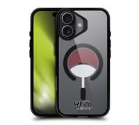 Head Case Designs Officielle Naruto Shippuden Clan Uchiha Personnages et Icônes Black Shockproof Bumper Case [Military Grade] Compatible with Apple iPhone 17 and MagSafe