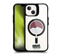 Head Case Designs Officielle Naruto Shippuden Clan Uchiha Personnages et Icônes Black Shockproof Bumper Case [Military Grade] Compatible with Apple iPhone 13 and MagSafe